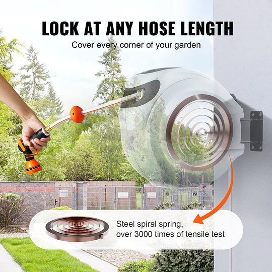 Smart Hose Management System – Wall Mount & 180° Rotation