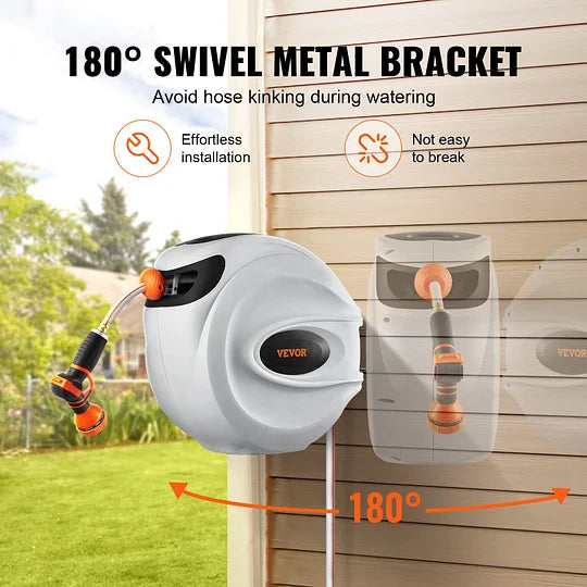 Smart Hose Management System – Wall Mount & 180° Rotation